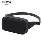 Riñonera Deportiva Impermeable Negra - Bolsa de Cintura para Teléfono y Cartera