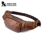 Riñonera Deportiva de Cuero Genuino - Pequeña, Elegante y Funcional