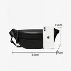 Riñonera de Cuero para Hombre - Bolso de Piel de Vestir Elegante