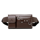 Riñonera Deportiva Hombre Cuero - Bolsa Cintura Elegante y Práctica