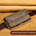 Riñonera de Cuero para Hombre - Bolso de Piel de Vestir Elegante