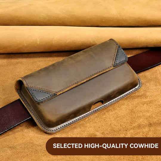 Riñonera de Cuero para Hombre - Bolso de Piel de Vestir Elegante
