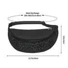 Riñonera Deportiva Unisex Negra - Bolso Bandolera Casual