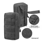 Riñonera Deportiva Táctica Molle Negra de Nailon