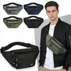 Riñonera Deportiva Impermeable de Gran Capacidad con Múltiples Bolsillos para Hombre y Mujer