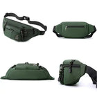 Riñonera Deportiva de Nylon Grande, Antirrobo y Multibolsillos para Hombre