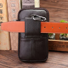 Riñonera de Cuero Genuino para Hombre - Bolso de Cintura con Gancho Premium