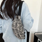 Riñonera Deportiva Mujer con Estampado Geométrico - Bolsa Pechera Urbana