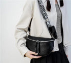Riñonera Deportiva de Cuero Auténtico - Bolso Pecho Moderno y Elegante