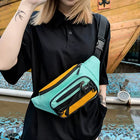 Riñonera Deportiva Unisex - Bolsa de Cintura Ajustable con Correa Larga, Sacoche y Bandolera