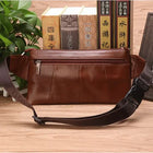 Riñonera Deportiva de Cuero Genuino para Hombre - Bolsa de Cintura Elegante y Duradera