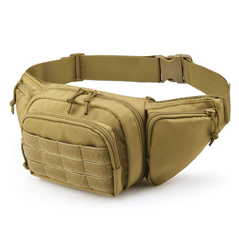 Riñonera Táctica Multifuncional para Hombre de Nylon - Bolso de Cintura Deportivo de Gran Capacidad