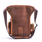 Riñonera Deportiva de Cuero Genuino - Bolsa Cruzada Multifuncional para Hombre