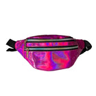 Riñonera Deportiva Brillante de Piel Sintética - Bolso Cintura Unisex Funcional