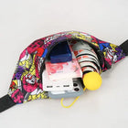 Riñonera Deportiva Impermeable con Estampado Floral y Bolsillo para Móvil