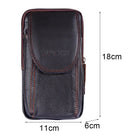 Riñonera Deportiva de Cuero para Hombre - Mini Bolsa de Cintura