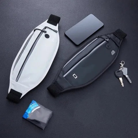 Riñonera Deportiva Impermeable de Gran Capacidad con Puerto para Auriculares - Ideal para Running, Senderismo y Camping