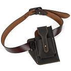 Riñonera Deportiva de Cuero Genuino para Hombre - Bolsa Táctica para Teléfono