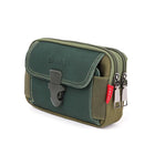 Riñonera Deportiva Hombre - Bolsa de Lona Impermeable con Cremallera para Viajes