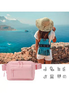 Riñonera Deportiva Impermeable Nylon - Bolsa Pequeña Multibolsillos Ajustable para Correr y Senderismo