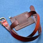 Riñonera Deportiva de Cuero Negro para Hombre - Pequeña y Elegante