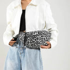 Riñonera Deportiva con Estampado Leopardo - Bolsa de Cintura y Pecho de Lona de Alta Calidad