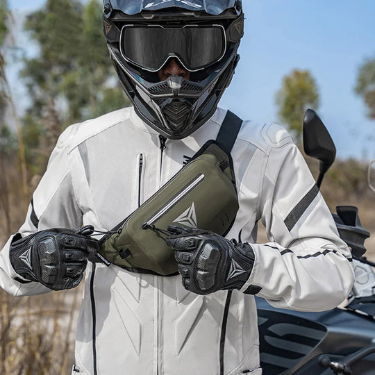 Riñonera de Pierna Impermeable para Moto y Motoristas - Bolso Lateral Ajustable