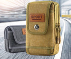 Riñonera Deportiva Táctica Unisex - Bolsa EDC para Teléfono 6.5 Pulgadas, Camping y Caza