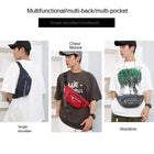 Riñonera Deportiva de Nylon para Hombre - Bolsa de Cintura para Viajes y Running