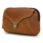 Riñonera Deportiva de Cuero Natural para Hombre y Mujer - Bolsa de Cintura Elegante