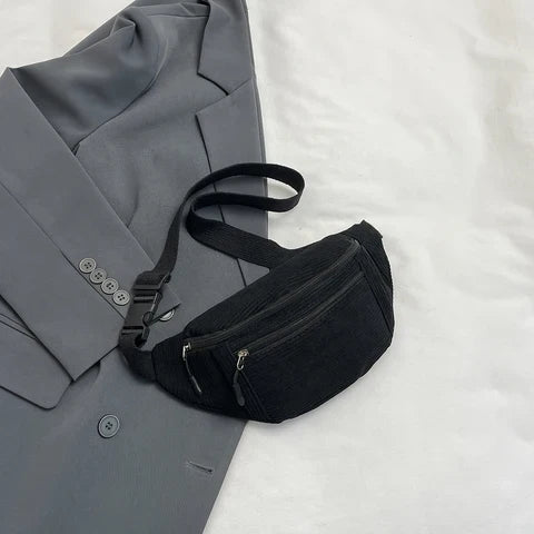 Riñonera Deportiva de Terciopelo Unisex - Cómoda y Elegante