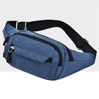 Riñonera Deportiva Impermeable Unisex de Oxford - Bolsa de Cintura Multifuncional