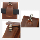 Riñonera Deportiva de Cuero Crazy Horse Vintage para Hombre