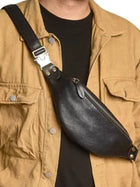 Riñonera Deportiva de Cuero Crazy Horse - Bolsa Sling Elegante