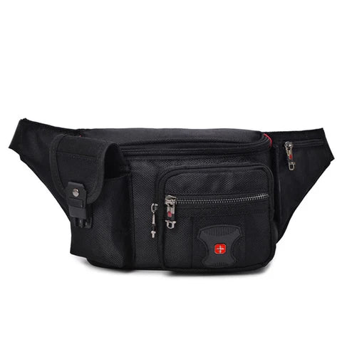 Riñonera Deportiva Multifuncional Oxford Negra Unisex