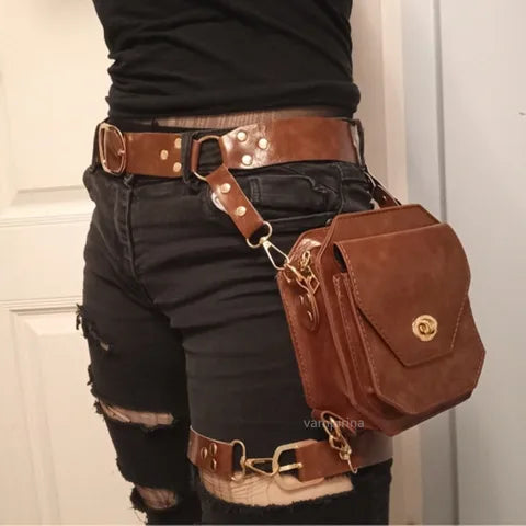 Riñonera Deportiva Steampunk Retro para Mujer