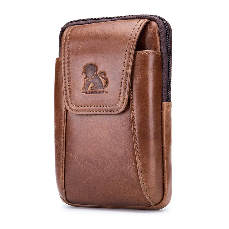 Riñonera de Cuero para Hombre - Bolso de Piel de Vestir Elegante