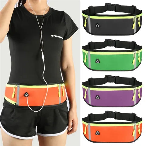 Riñonera Deportiva Clyine de Oxford Negro