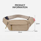 Riñonera Deportiva Unisex de Gran Capacidad - Bolsa Pechera y Bandolera
