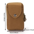 Riñonera Deportiva Vintage 6.5 Pulgadas - Bolsa de Cintura para Hombre con Compartimento para Móvil