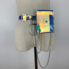 Riñonera Deportiva Holográfica con Cadena - Elegante y Moderna