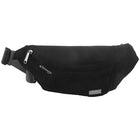 Riñonera Deportiva Negra - Bolsa de Cintura de Lona para Viajes y Uso Diario, Unisex