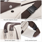 Riñonera de Cuero para Hombre - Bolso de Cintura de Viaje