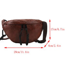 Riñonera Deportiva Mujer: Bolso Cintura Cuero Sintético con Cadena