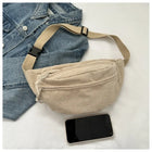 Riñonera de Cintura para Mujer - Bolso Bandolera Casual de Lona