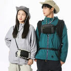 Riñonera Deportiva Negra de Nylon - Impermeable y Ajustable