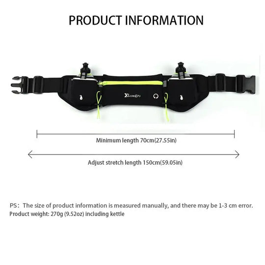 Riñonera Deportiva Unisex para Correr y Running - Cómoda y Ajustable