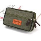 Riñonera Deportiva 2 Capas: Bolsa Móvil Horizontal y Vertical para Camping