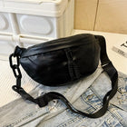 Riñonera de Cuero para Mujer - Bolso de Piel de Vestir Elegante