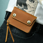 Riñonera Deportiva de Cuero Vintage Crazy Horse - Bolsa Cintura Hombre